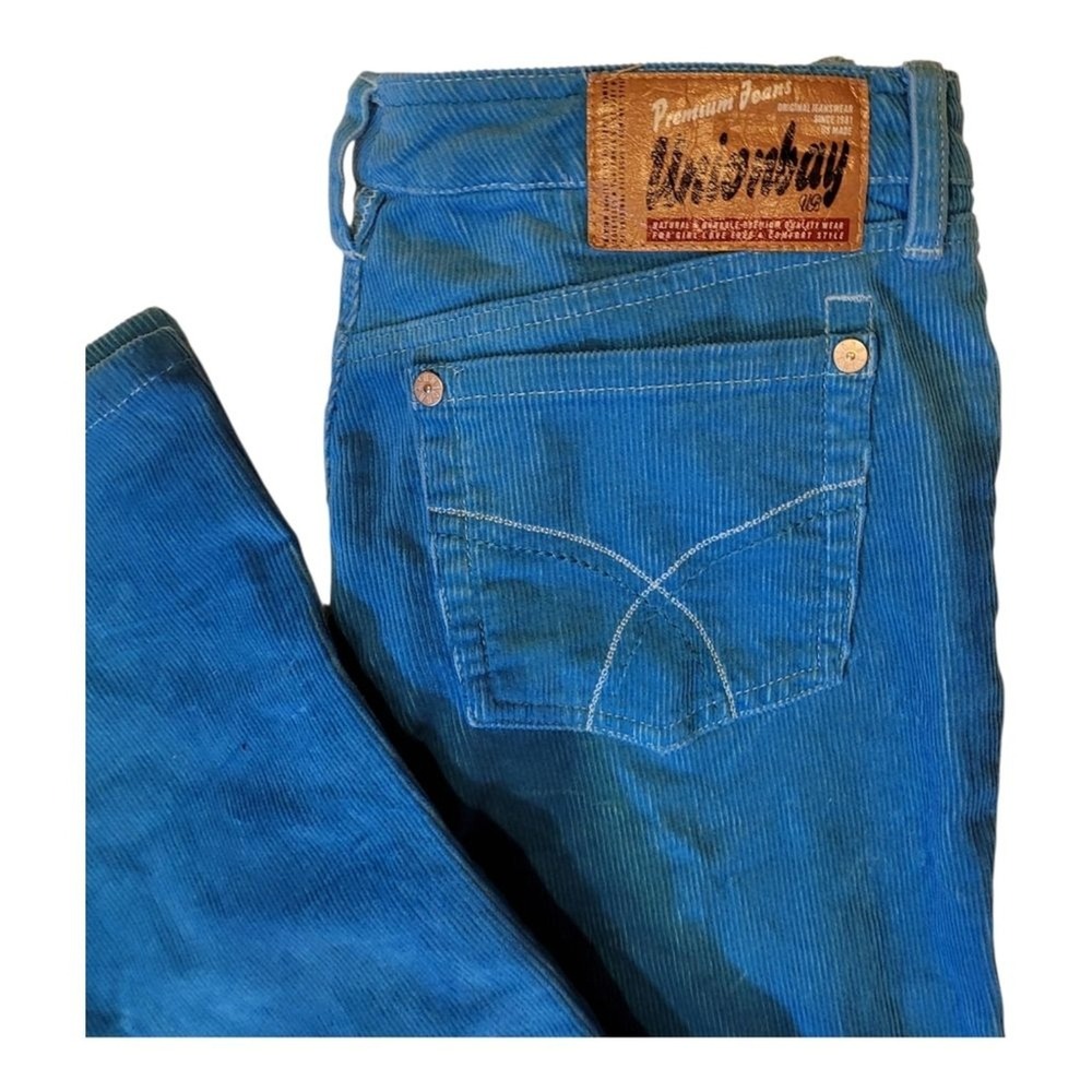 Y2K Vintage Unionbay Low Rise Corduroy Flares‎ Indie Rare Color Juniors 9 - Picture 4 of 6